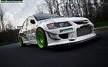 Mitsubishi Lancer Evolution IX Green wheels