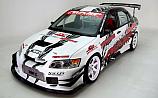 Mitsubishi Lancer Evolution White C-West Evasive Side